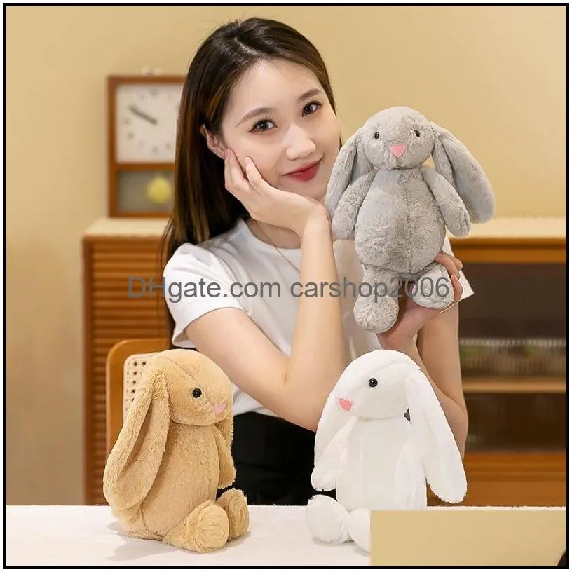 30cm easter party favor cute cartoon long ears rabbit doll baby soft plush bunny toys for children