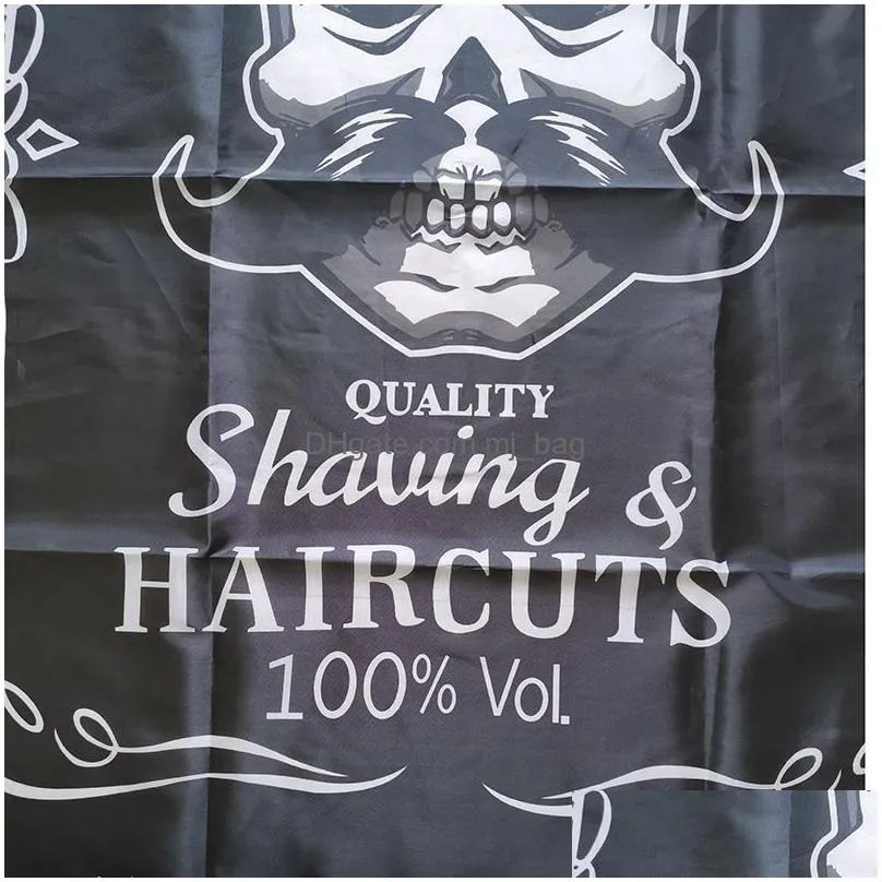 shaving haircut aprons professional durable hairdressing salons black adult haircut salon cloth aprons shaved cloth vt1462