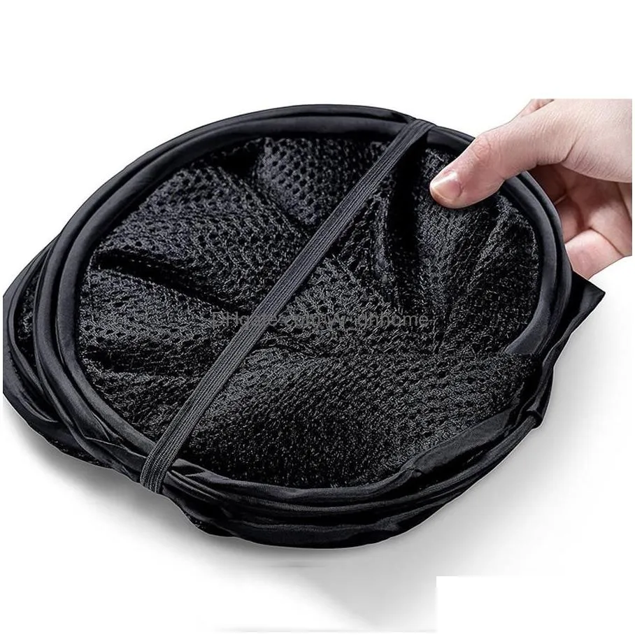 wholesale  up washing clothes laundry basket bag foldable mesh storage toy container organization home storage household dh1225