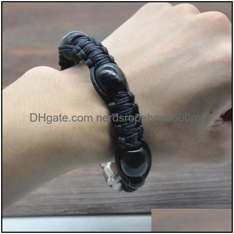 bracelet smoke pipe portable metal bead bracelet handmade wristband pipes pulsera men/women cool gifts knot rope bracelet