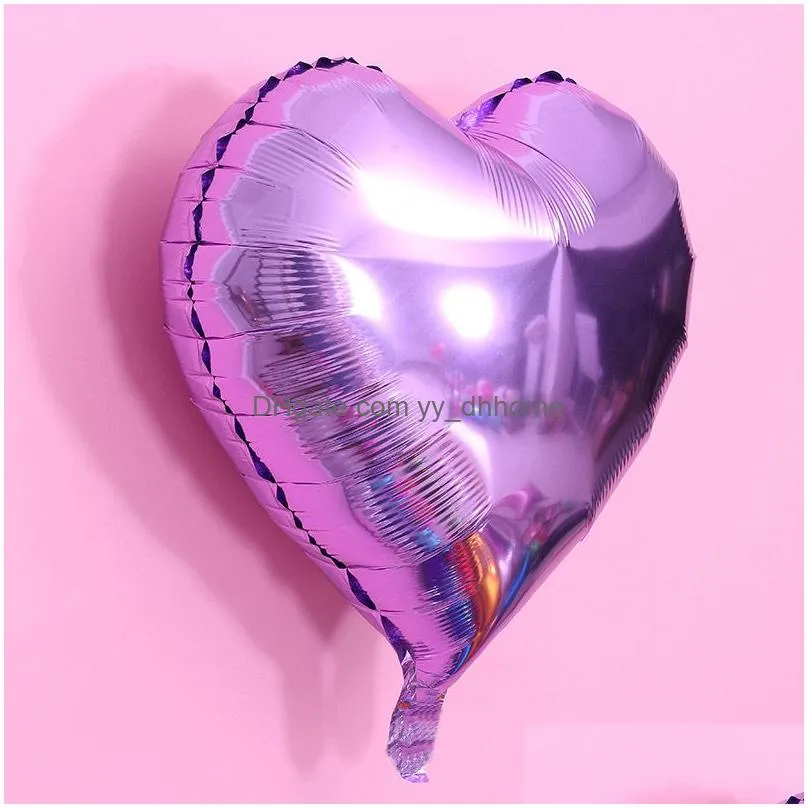 18 inch love heart foil balloon 50pcs/lot children birthday party decoration balloons wedding party decor balloons dh0931