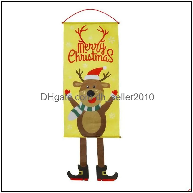 christmas porch door banner hanging ornament christmas decoration for home xmas 2020 happy new year