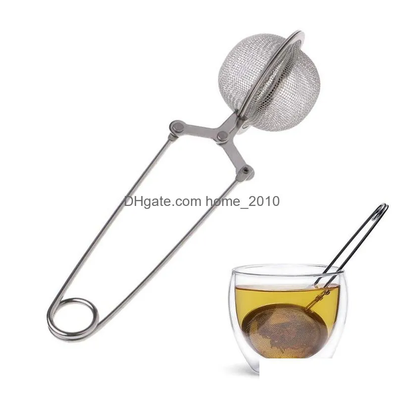tea infuser stainless steel sphere mesh tea strainer coffee herb spice filter diffuser handle tea infuser ball kitchen tool dbc vt1007