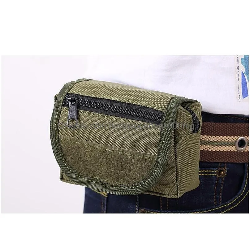 durable camouflage tactical waist bag travel waterproof tactical waist pouch outdoor portable tactical pack camping hiking nylon