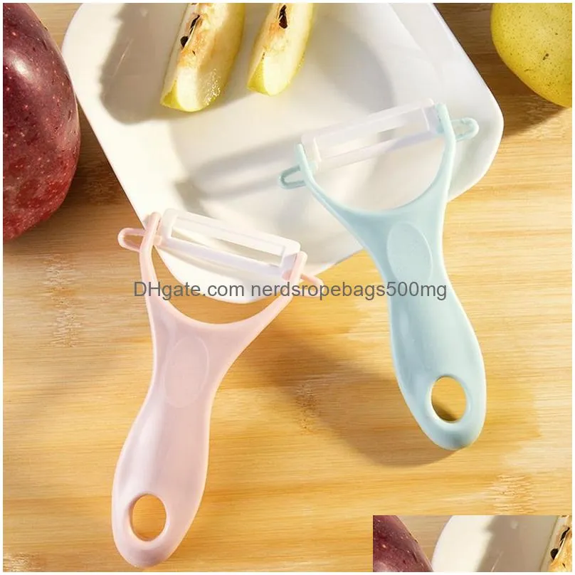 durable ceramic fruit vegetable peeler plastic potato carrot grater cutter sharp peeler slicer portable kitchen gadgets vtky2378