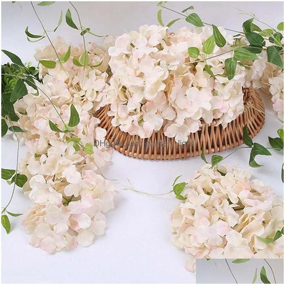 wedding decoration artificial flower wedding background wall decor fake hydrangea flower multi color simulation flowers 50pcs/lot