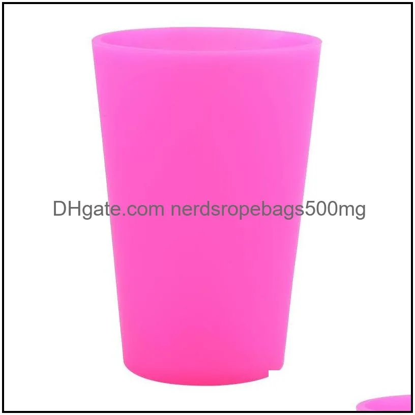 reusable silicone wine glasses portable printed outdoor beer drinking cup for travel picnic pool camping