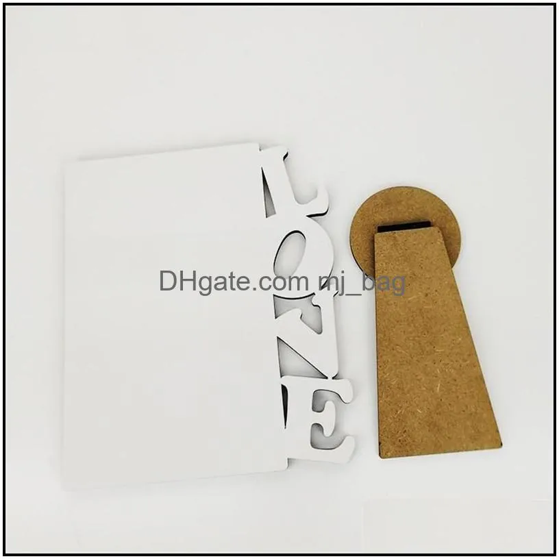 blank sublimation frames mdf wooden thermal transfer phase plate love heartshape diy valentines day gift wholesale