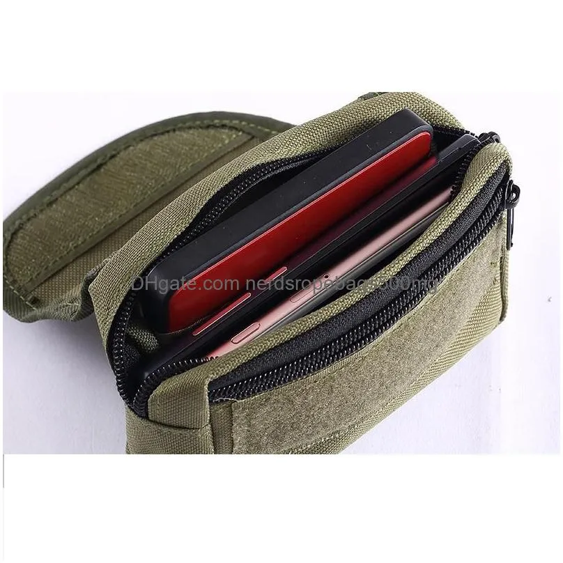 durable camouflage tactical waist bag travel waterproof tactical waist pouch outdoor portable tactical pack camping hiking nylon