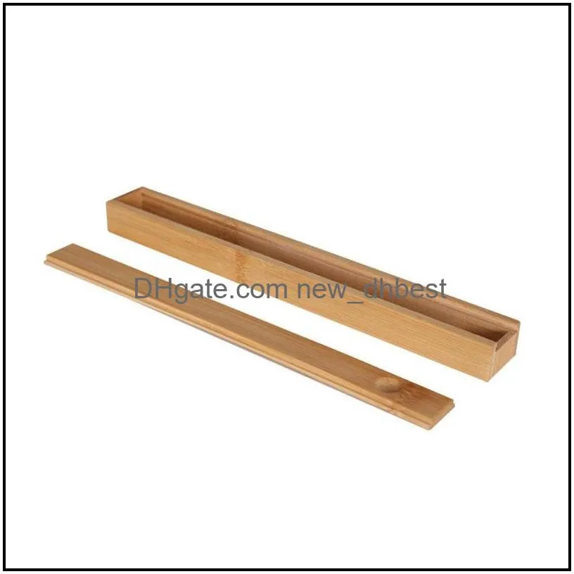 portable natural bamboo reusable chopsticks storage box sushi food stick chopsticks case boxes