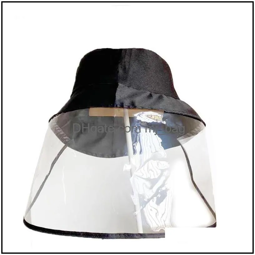 protective epidemic antisaliva dustproof hat safety full face shield protection tool fisherman fishing cap