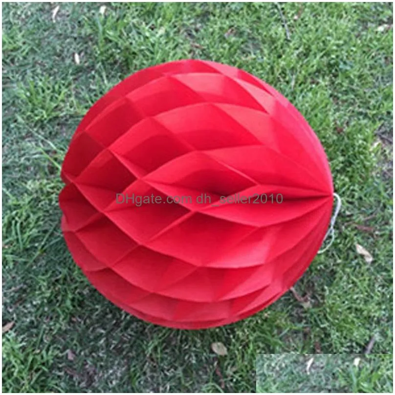 honeycomb ball paper lantern ball hanging round lamp lantern kid birthday party wedding christmas decoration 15cm 20cm 25cm 30cm dbc