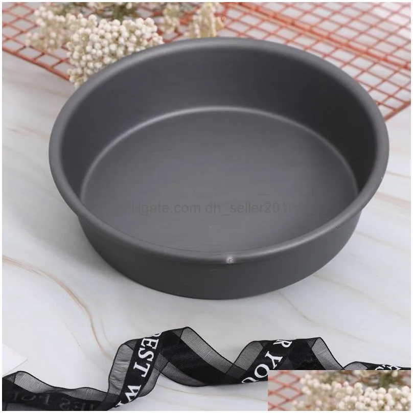 round deep pizza baking pan tray 6/7/8/9/10/11/12 inch nonstick pizza plate dish household metal baking tool baking mold mould dbc