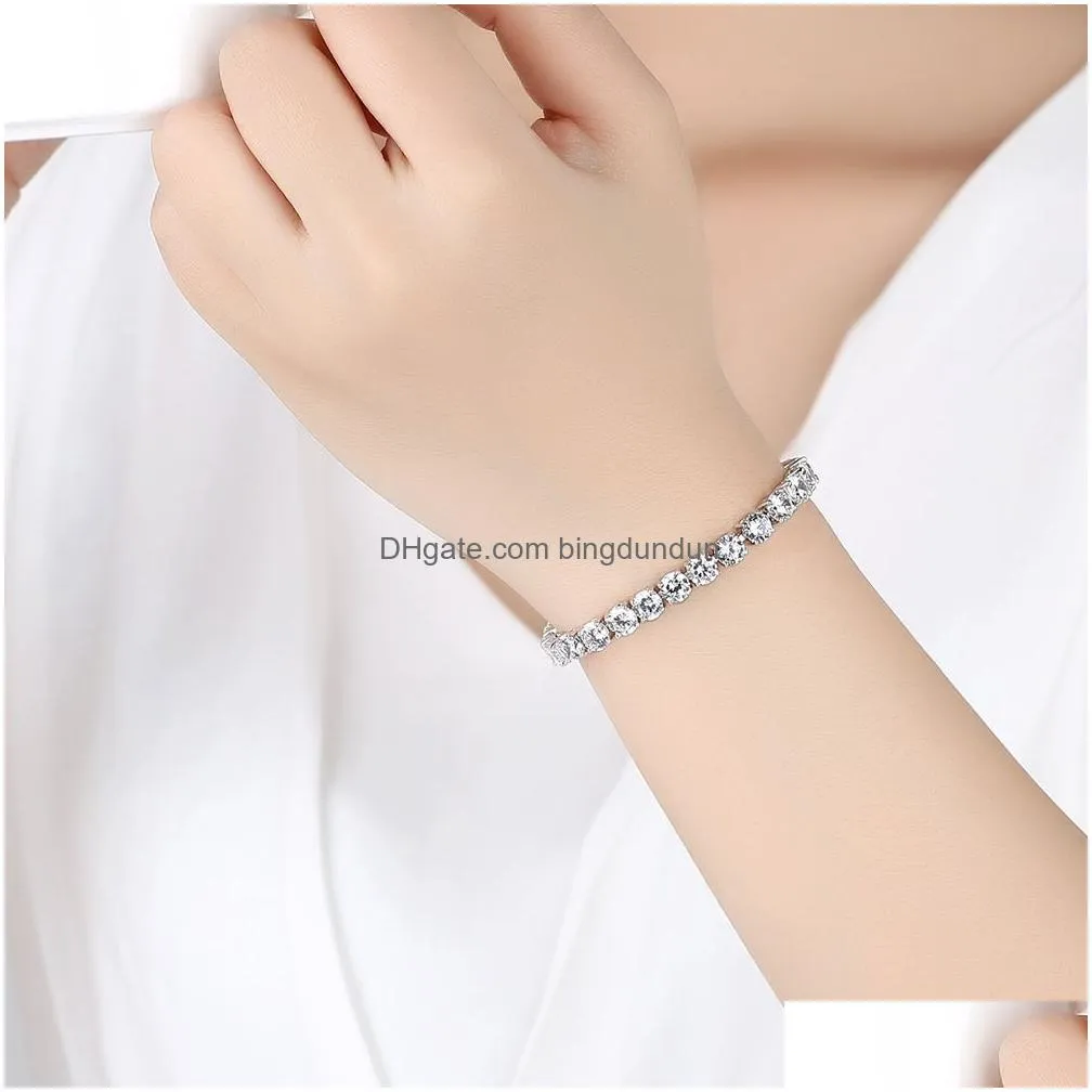 charming ladies fashion bracelet valentines day holiday gift full drill crystal bracelets fashionable commemorative jewelry vt1655