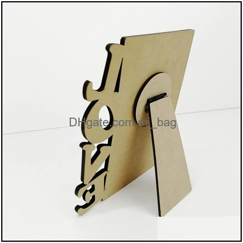 blank sublimation frames mdf wooden thermal transfer phase plate love heartshape diy valentines day gift wholesale