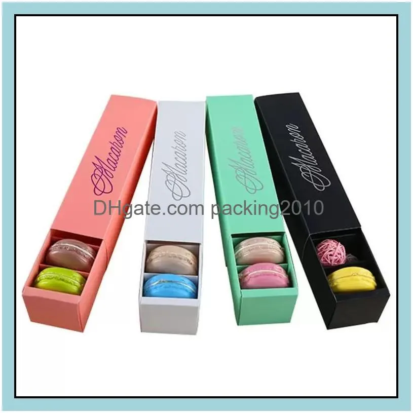 macaron boxes wedding party cake cupcake packaging biscuit paper box cakes decoration baking accessories