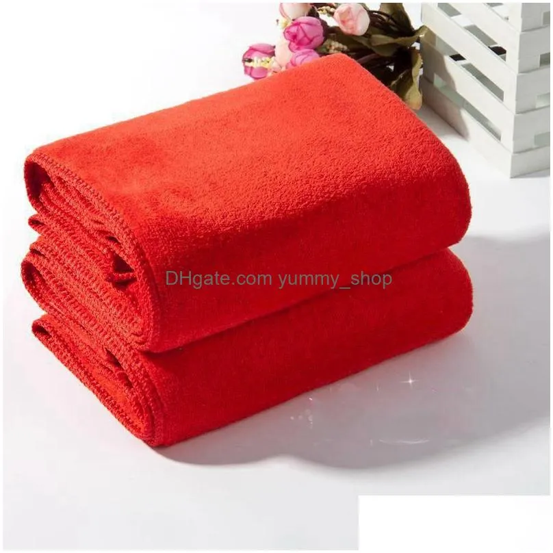 30x60cm thicken microfiber fabric towel beauty salons barber shop towel super absorbent dry hair face hand towels 13 colors dbc vt0851