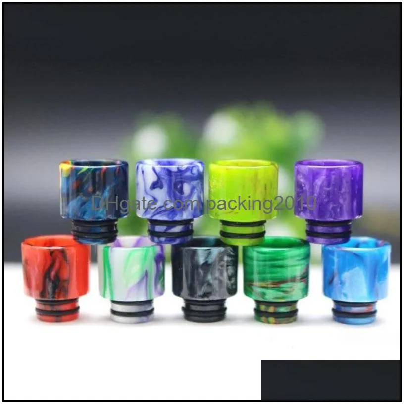 810 thread epoxy resin smoking accessories wide bore drip tip mouthpiece drips tips for tfv8 tfv12 prince atomizer