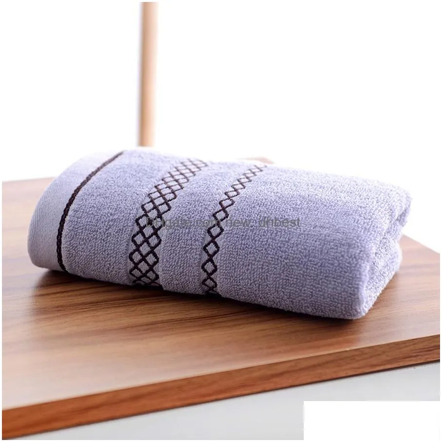 ecofriendly soft durable towels thicken cotton absorbent wash face towels custom logo 13.4x29.1inch cleaning face towel dh1187