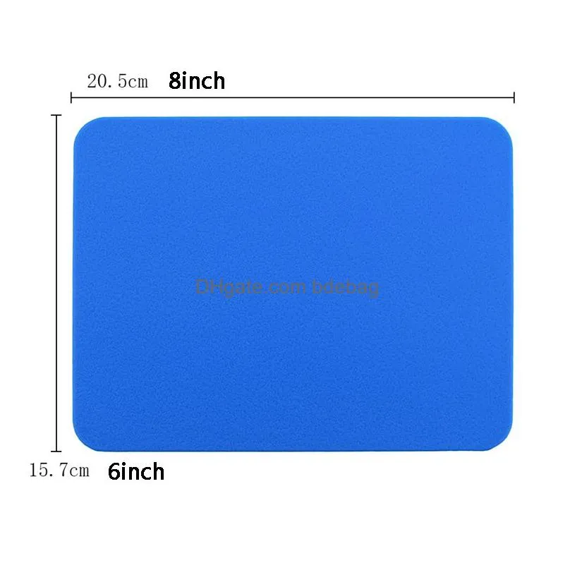 silicone anti heat table mat office creative fashion mouse pad non slip cup holder washable rectangle placemat kitchen accessory dbc