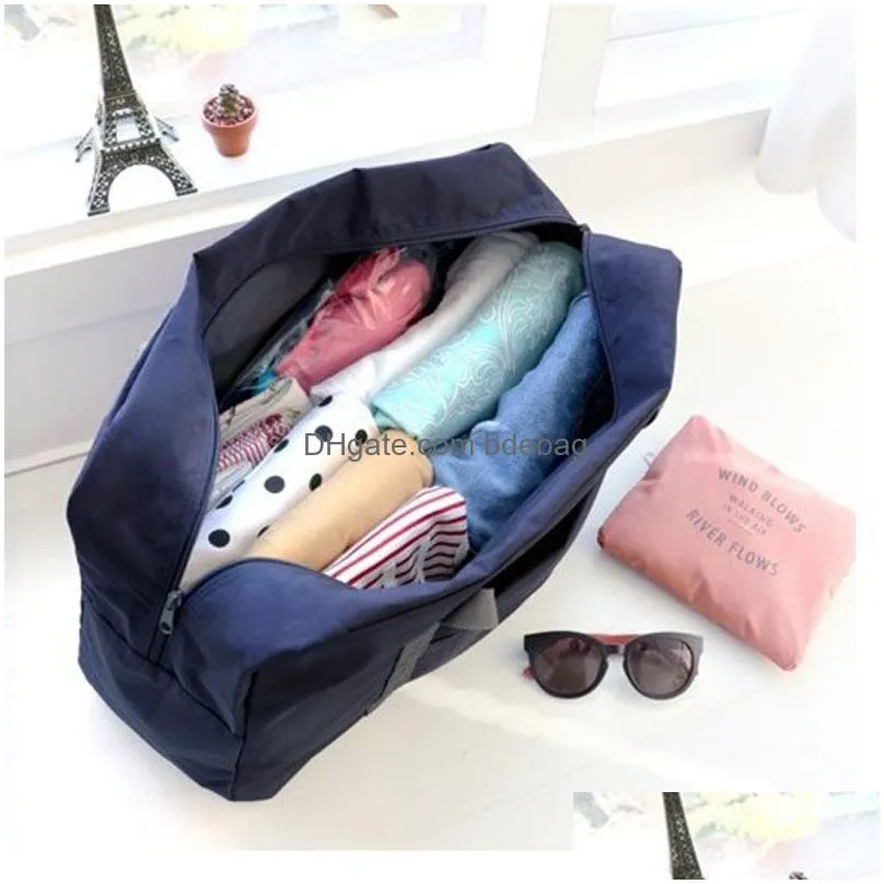 multifunction folding luggage storage bags large capacity waterproof tote bag travel clothes pouch foldable handbag organizer vt1565