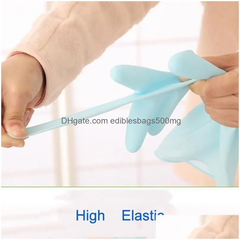 wholesale durable household long sleeve laundry wash dishes gloves kitchen chores clean gloves waterproof pvc dishwashing gloves