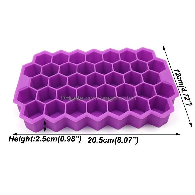 creative stackable ice cube tray 37 cubes diy honeycomb ice cube ray mold ice cream party whiskey cold drink bar cold drink tools