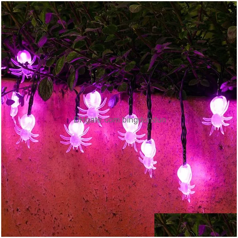 halloween light string 1.5 meters 10 lamps ghost spider pumpkin lamp string ghost festivals atmosphere decoration led light string