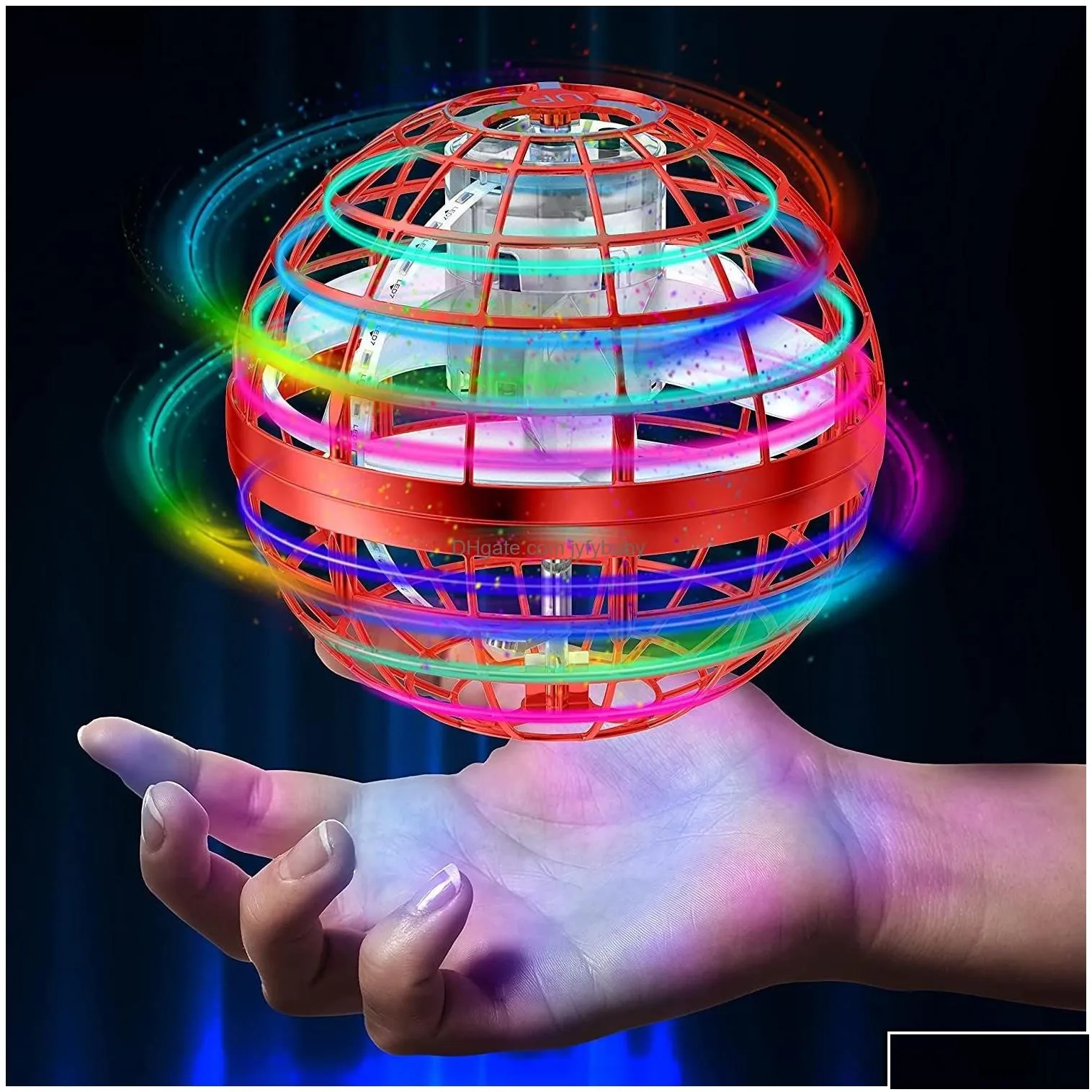 Magic Balls Magic Flying Ball Toys Hover Orb Controller Mini Drone Boomerang Spinner 360 Rotating Spinning Ufo Safe For Kids Adts Dr