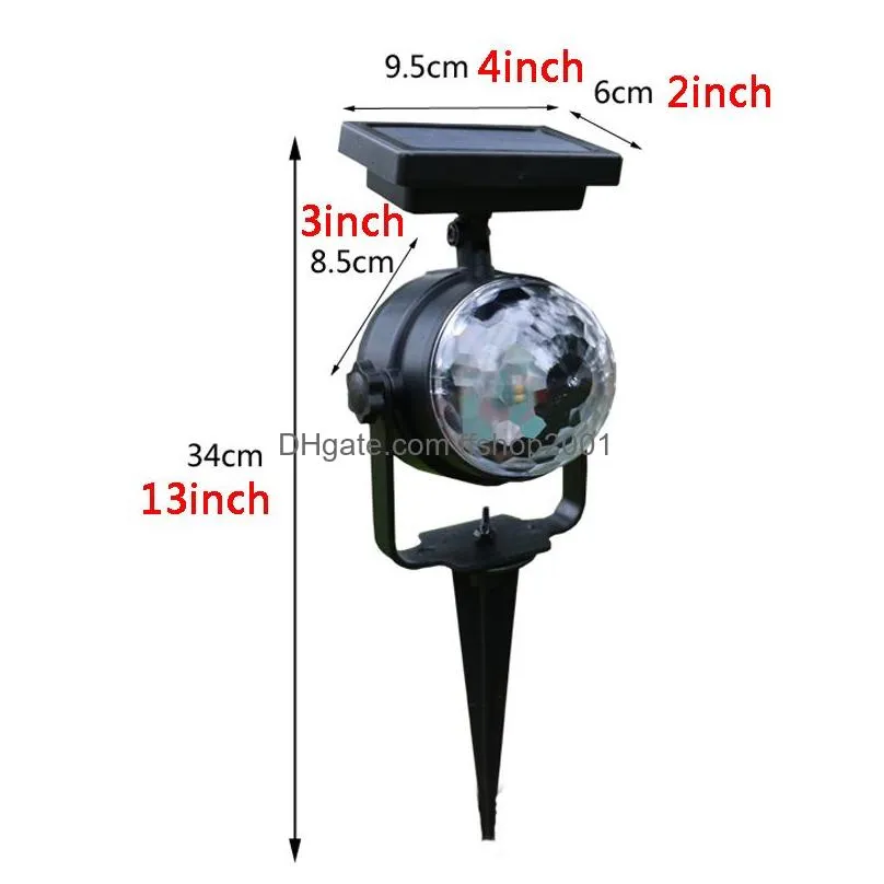 Solar Rotation Light DHgate.com:Colorful Solar Rotating Projection Lamp, Waterproof Outdoor ...