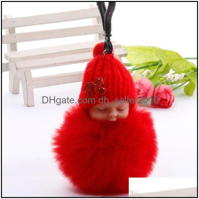 7.5cm cute 17 styles babys plush toys keychain party supplies soft stuffed dolls toy for kids children baby girls christmas gifts