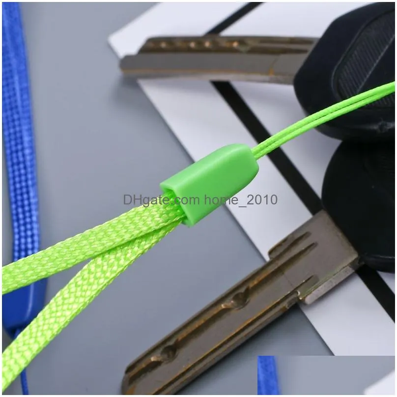 nylon wrist strap lanyard string for phone iphone 7 8 x 6 usb flash drives keys keychains id name tag badge holders vt0207