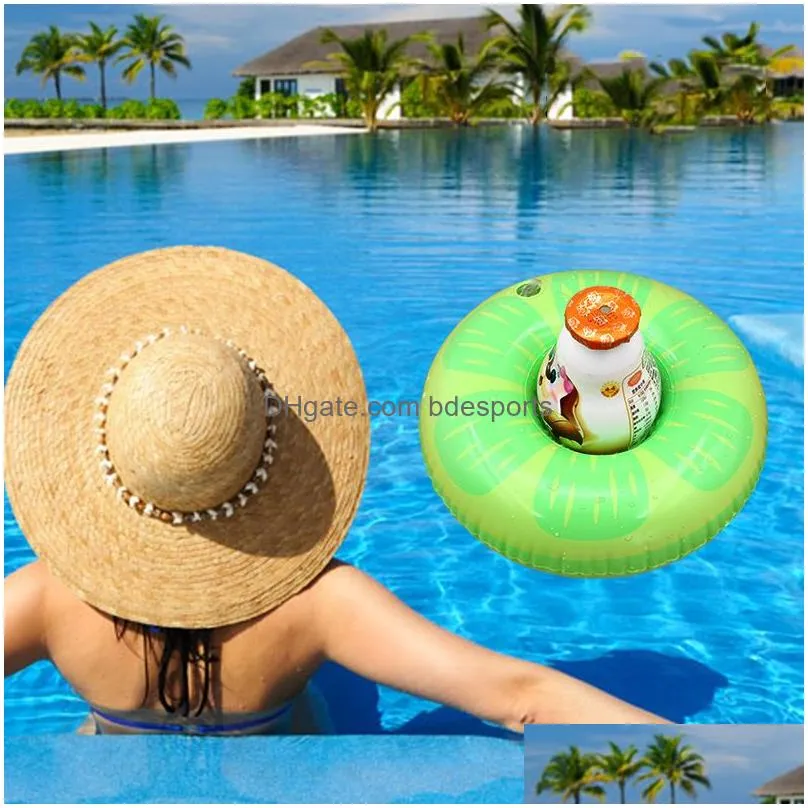 floating cup holder uniicorn flamiingo drink holder swimming pool float bathing pool toy party decoration bar coasters vt0051
