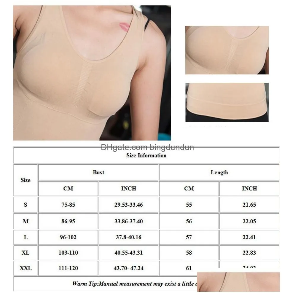 wholesale womens round collar tank top body shaper 3 colors removable chest inner pads slimming elastic breathable sleeveless vest
