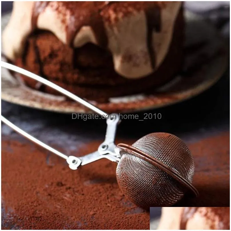 tea infuser stainless steel sphere mesh tea strainer coffee herb spice filter diffuser handle tea infuser ball kitchen tool dbc vt1007