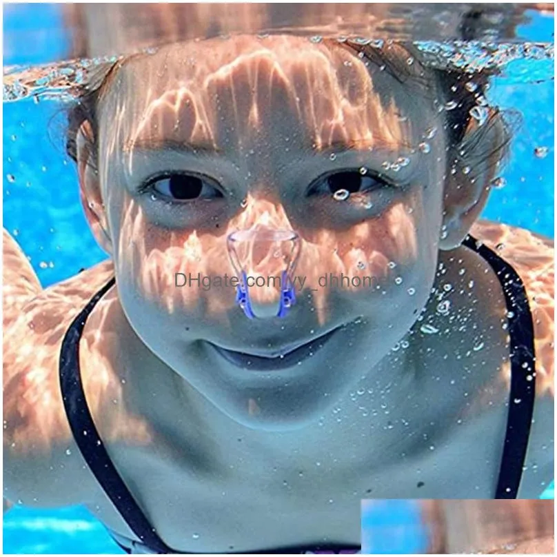 diving earplug nose clip suit soft waterproof silicone swimming nose clip earplug set children adult surf diving swimming supplies
