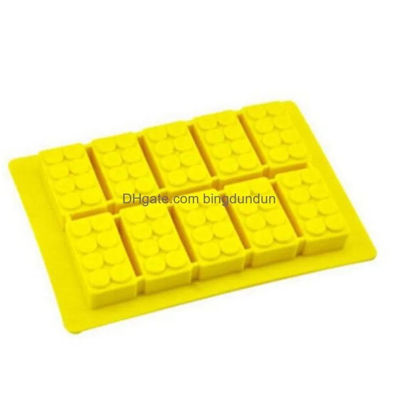 food grade block ice mold creative gummy candy chocolate summer ice tray mould building block themes kitchen bar diy accessory vt1526