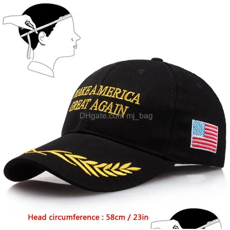 embroidery trump support baseball cap make america great again snapback cap donald trump hat adjustable sports ball caps gift dbc