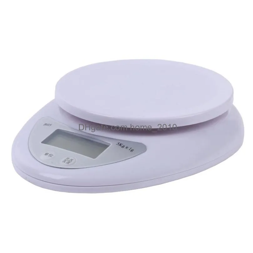 small portable lcd digital scale 5kg/1g 1kg/0.1g kitchen food precise cooking scale baking balance measuring weight scales vt1923