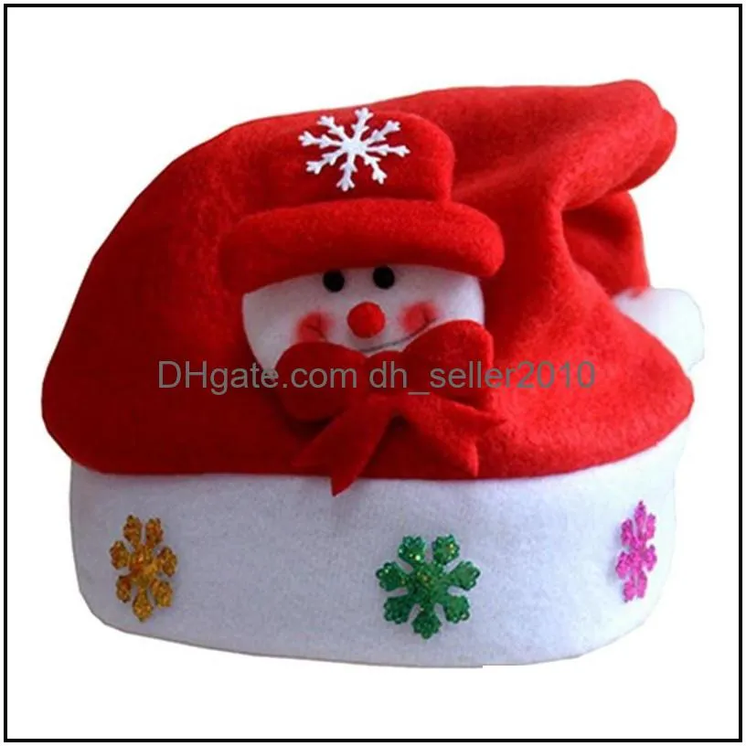 christmas hats merry christmas adult kid led light up cap santa claus snowman elk children hat xmas gift