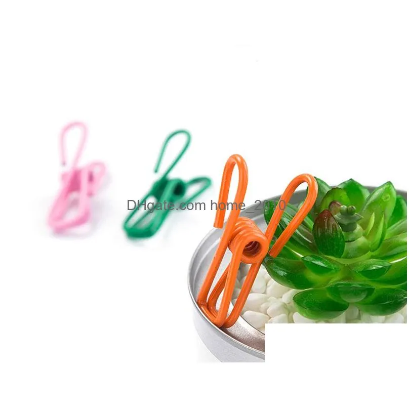 10pcs spring clothes clips high quality metal clothes pegs for socks p os hang rack parts practical portable holder accessories dbc