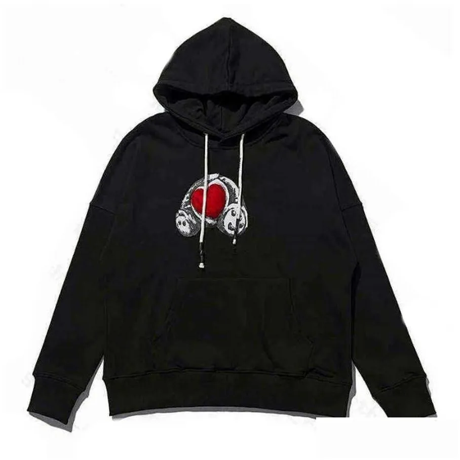 mens women designer hoodie sweater sweatshirts streetwear jackets palms bear hoodies mens color grey black red 100% pure cotton size s xl