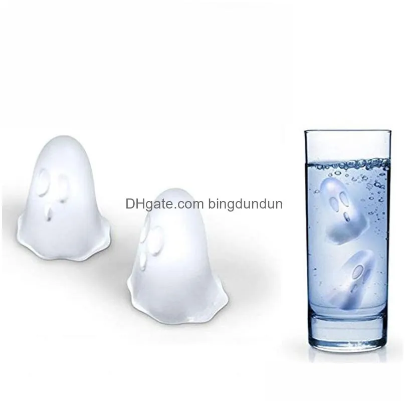 ghost ice molds wine glass decoration ice cube mold funny holloween chocolate pudding maker ice cream mould bar kitchen supplies