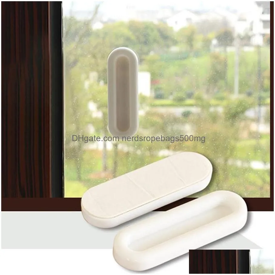 4pcs set plastic durable sliding door glass window handle sliding door window handle imported paste type wardrobe door handle dh0654