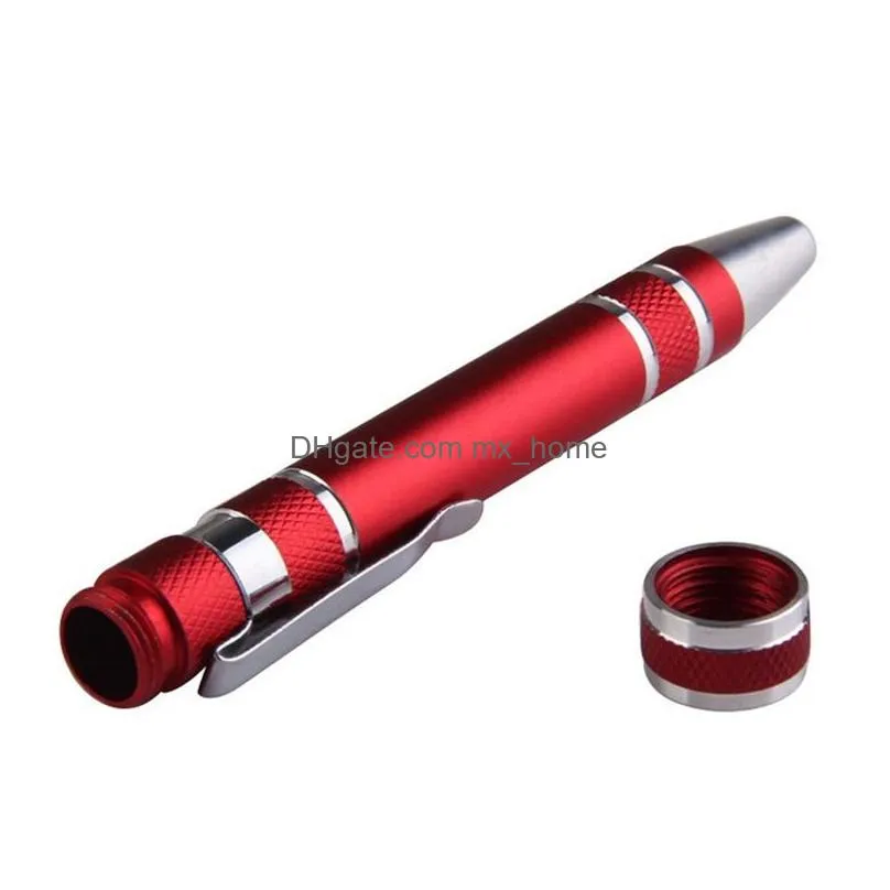 multifunction 8 in 1 precision screwdriver with magnetic mini portable portable aluminum tool pen repair tools for mobile phone