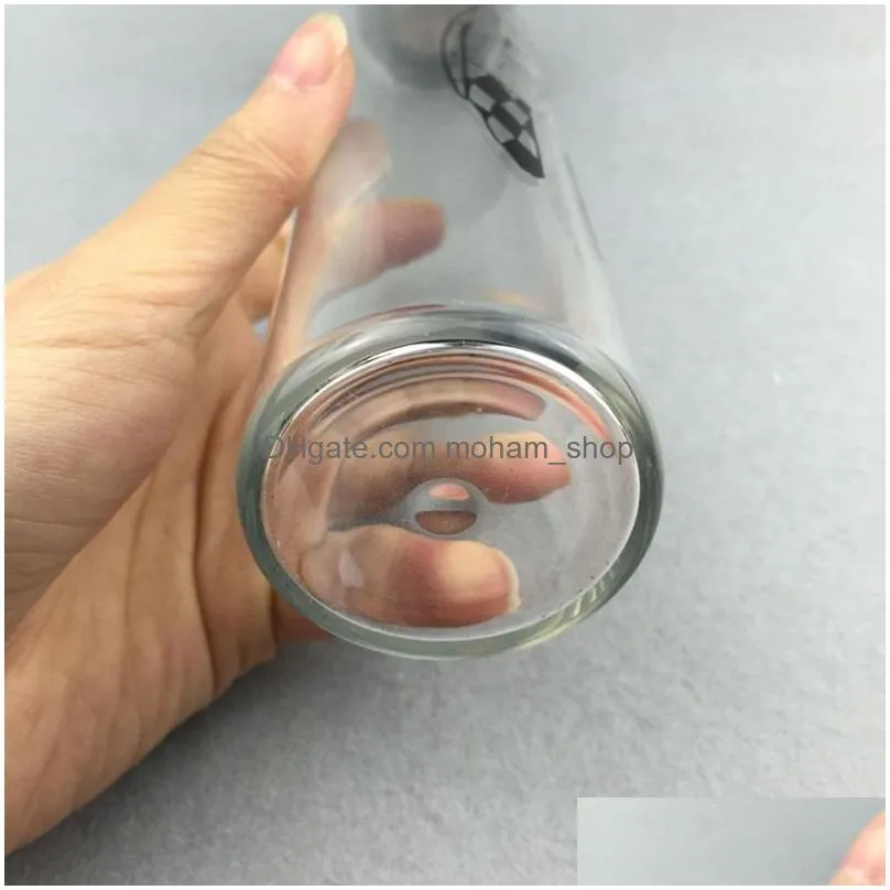 transparent bar glass cups students cartoon slender tube compact glass bottle portable beverage cup drink cups container customized