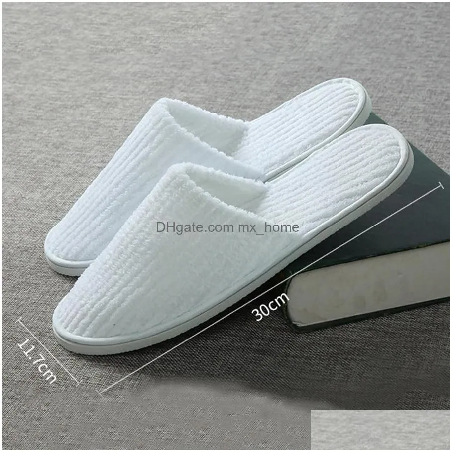 disposable slippers coral fleece antislip home guest thicken travel el white soft comfortable delicate disposable slippers dh0610