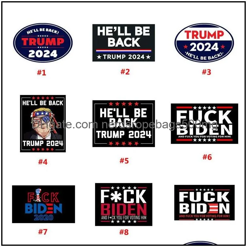 trump 2024 pvc car sticker american presidential campaign stickers biden is not my presidents waterproof banner