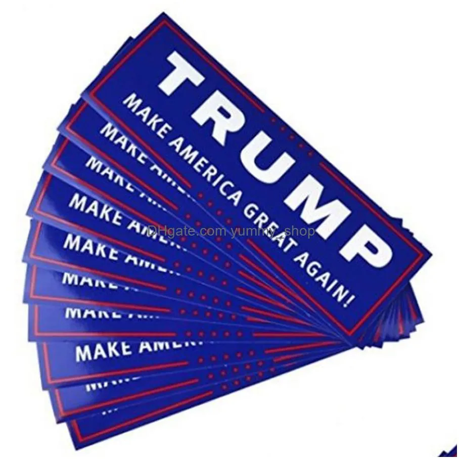 10pcs/set trump make america again car bumper sticker trump reelection 2020 bumper sticker car window bumper stickers dh1035