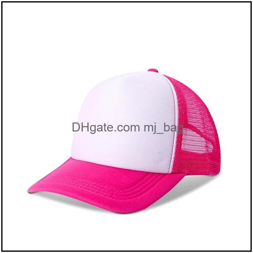 11 colors diy sublimation blanks caps beach sun hats for men women baseball cap